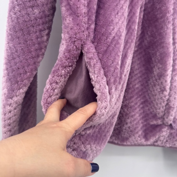 Columbia Sweater Women Medium Purple Fleece 1/2 Zip Pullover Cozy Turtle Neck - Picture 5 of 11